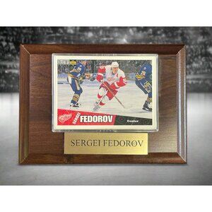 1996 Collector's Choice Sergei Fedorov #80 Detroit Red Wings Hockey Playing Card